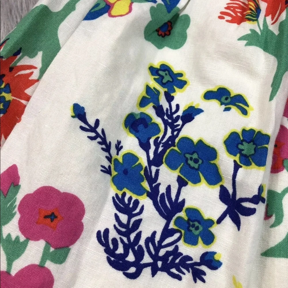 Mini Boden 3-4 Floral Sleeveless Pleated Dress